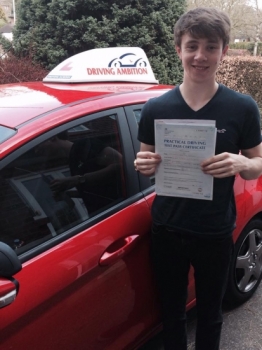 Well done to Joseph Green from Newcastle who today passed his test first time at Newcastle Test Centre<br />
<br />

<br />
<br />
span class=date100415span