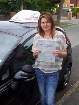 Well done to Nikita Hart from Alsagerwho today passed her test at Cobridge test centre<br />
<br />

<br />
<br />
span class=date170613span