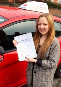 Well done to Stacey Wood from Chell Heath who today passed her test at Cobridge Test Centre<br />
<br />

<br />
<br />
span class=date170315span